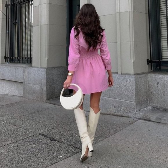 BLOGGER'S FAVE! Zara Barbie Pink Mini Dress NWT - Picture 17 of 17